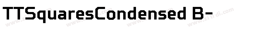 TTSquaresCondensed B字体转换